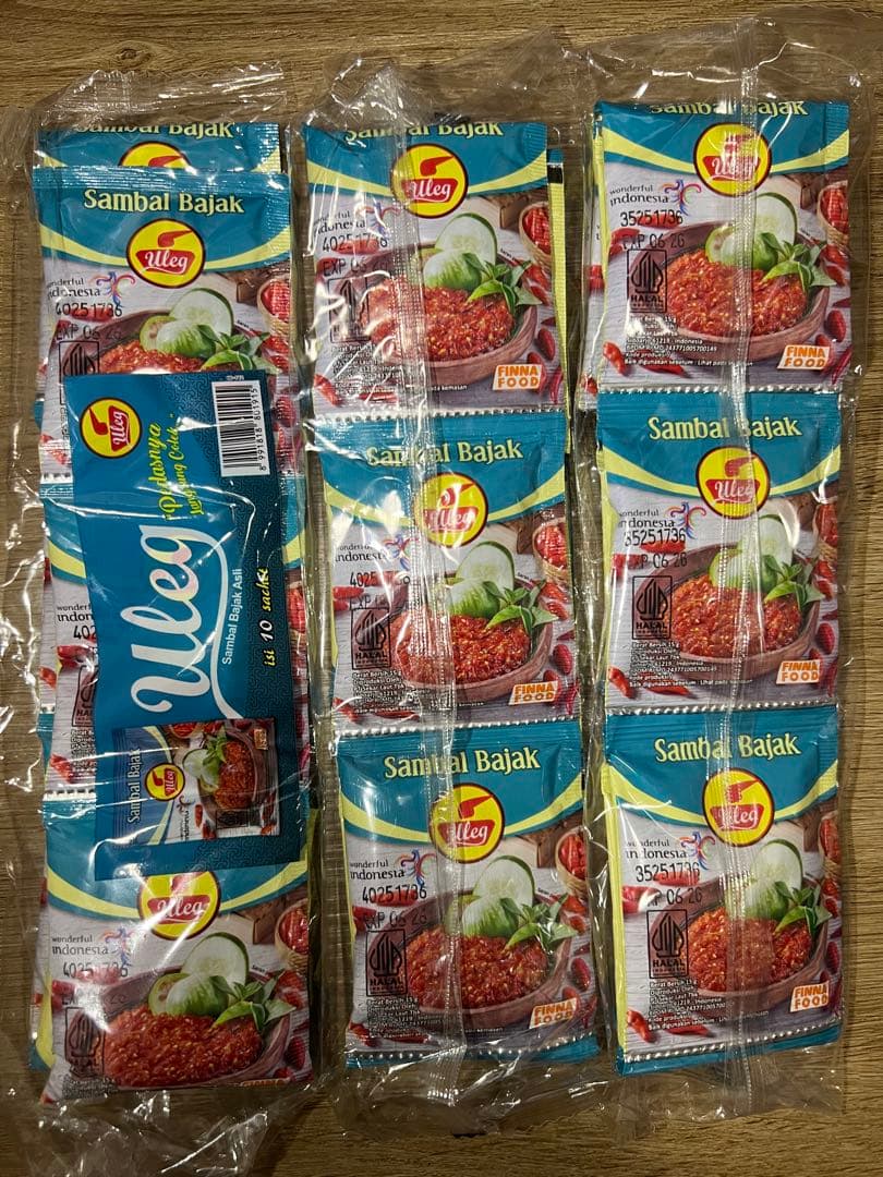 インドネシア チリ ULEG サンバル BAJAK 30袋 ☆新品☆