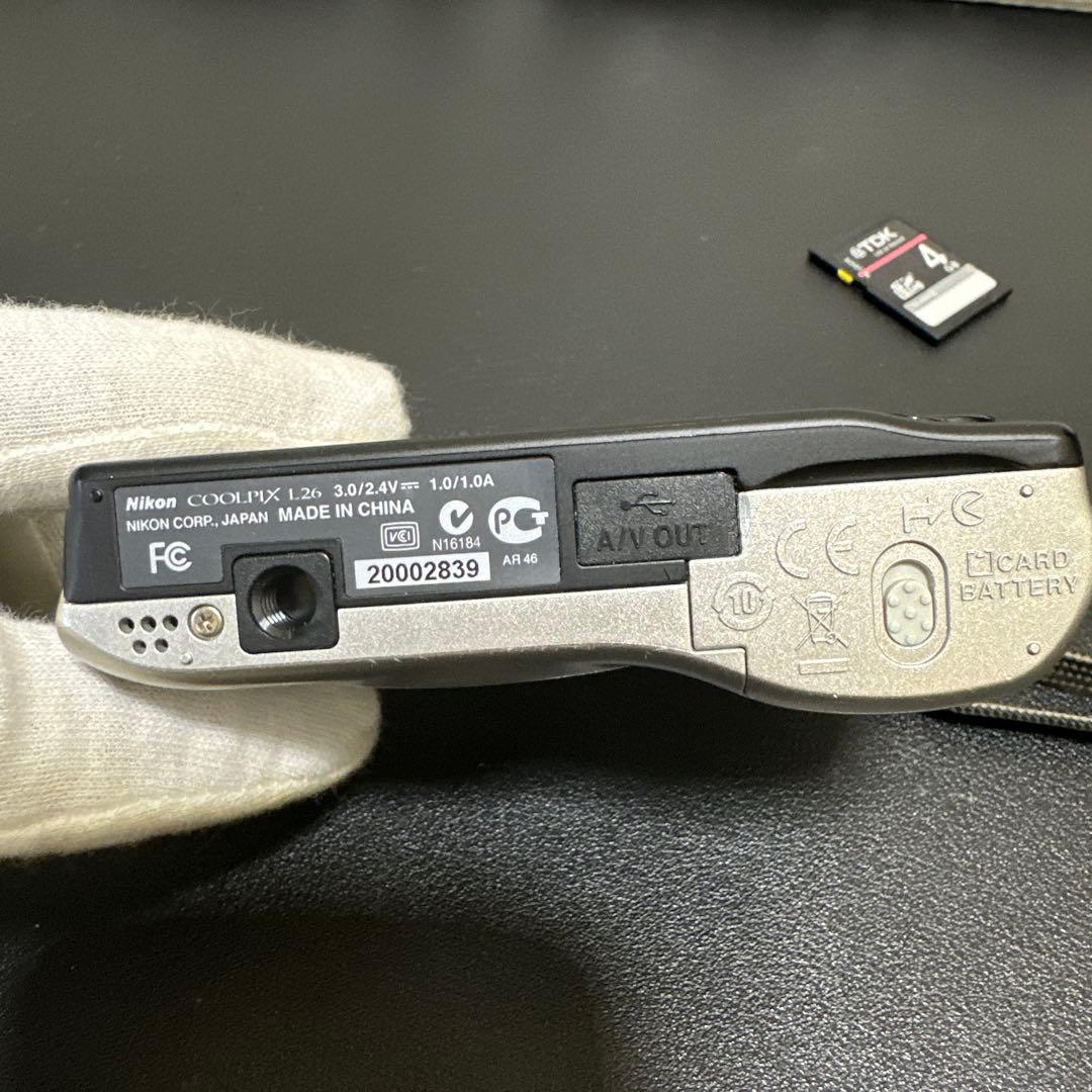 美品　Nikon COOLPIX L26 動作確認済　単三電池式　SDカード付き