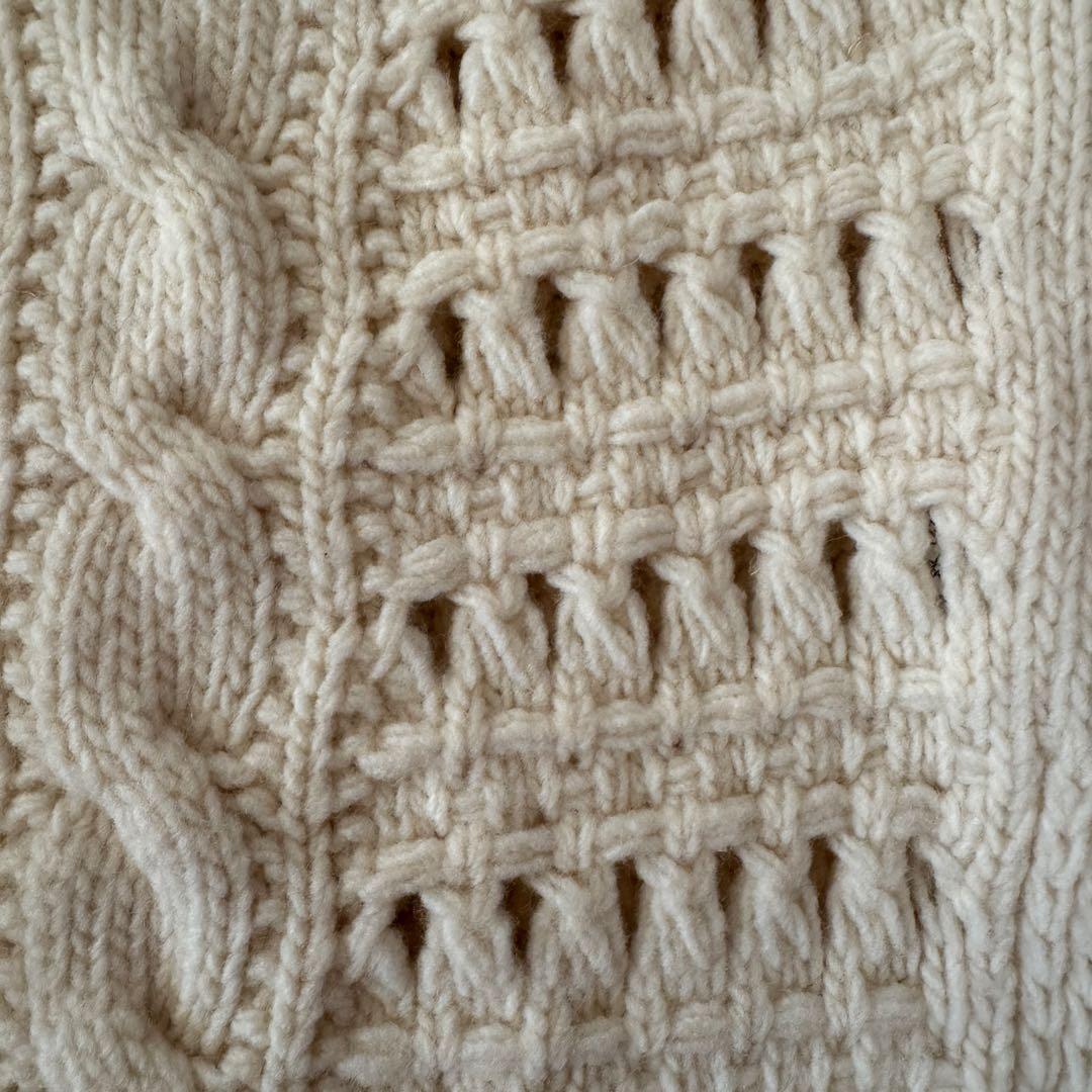 Nigel Cabourn 日本製 ケーブル編みニットケープ