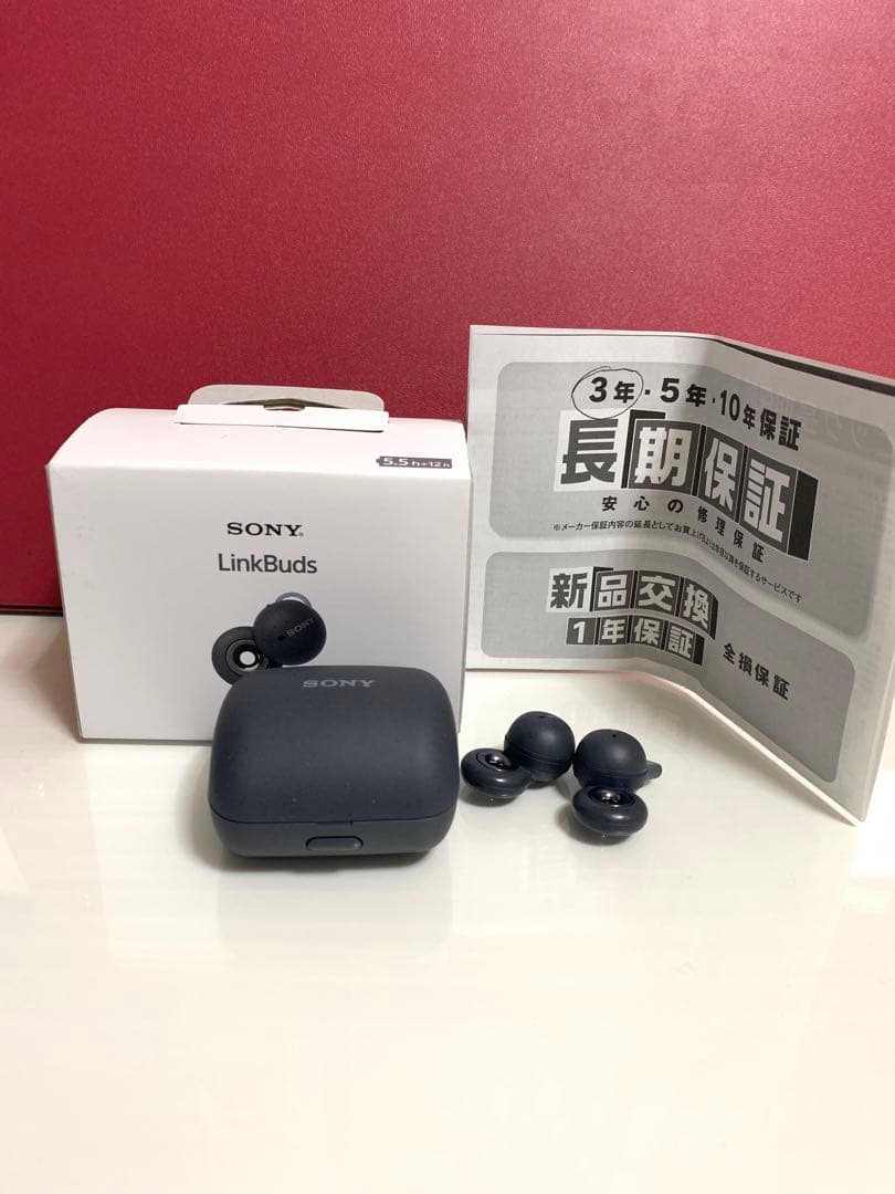 LinkBuds SONY ワイヤレスイヤホン オープンイヤー 有料長期保証付き