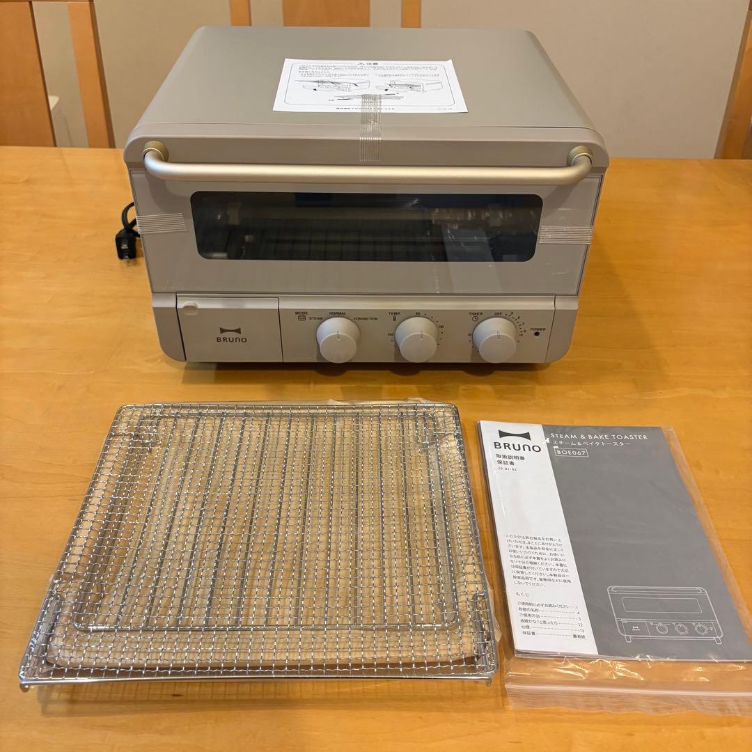 新品未使用 BRUNO crassy+スチーム&ベイク トースター BOE067