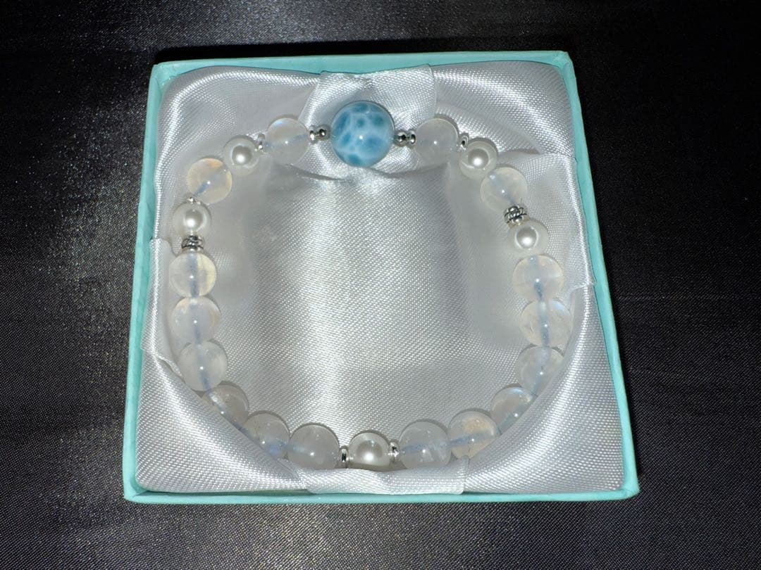 ※おもいで　【高品質•希少】ラリマーペンダントネックレスとブレスレットペア