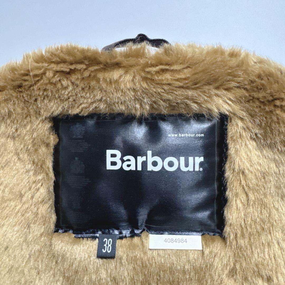 【美品】barbour バブアー　ファーライナーベスト　38