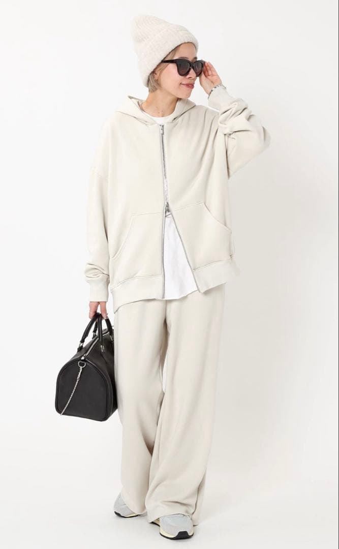 AP STUDIO New Warm Zip Hoodie ホワイト