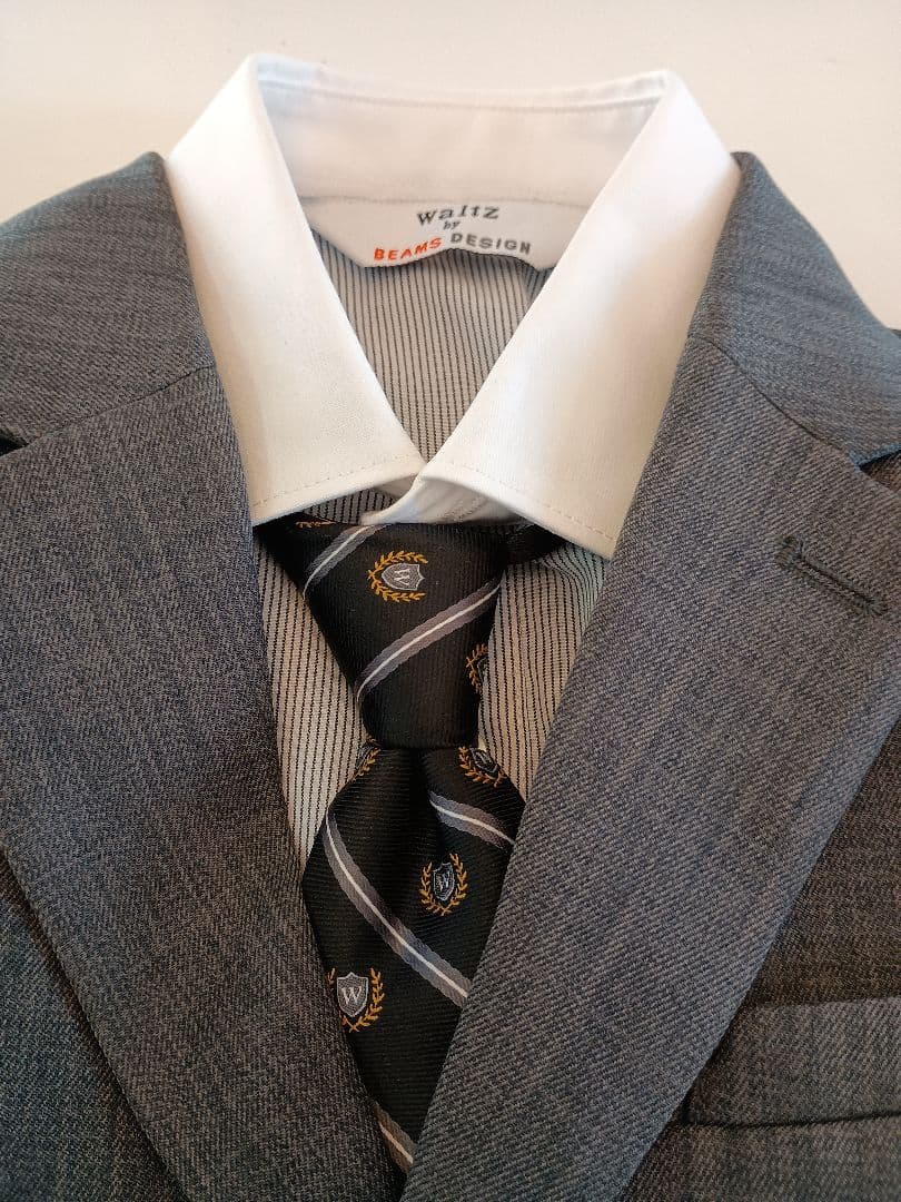 フォーマルスーツ 120cm グレー チェック柄　4点セット