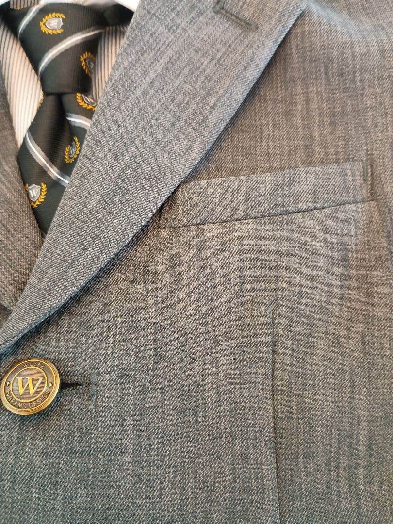 フォーマルスーツ 120cm グレー チェック柄　4点セット