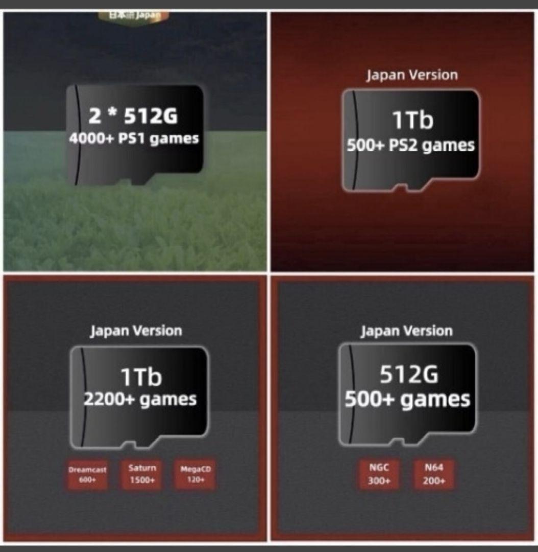 AnbernicRG556日本語ハンドヘルドゲームandroid中華HDD8TB