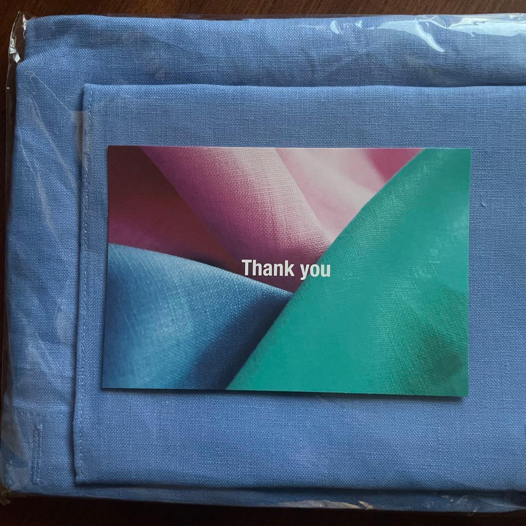 新品未使用 タキマキエプロン ブルー 滝沢眞規子さん