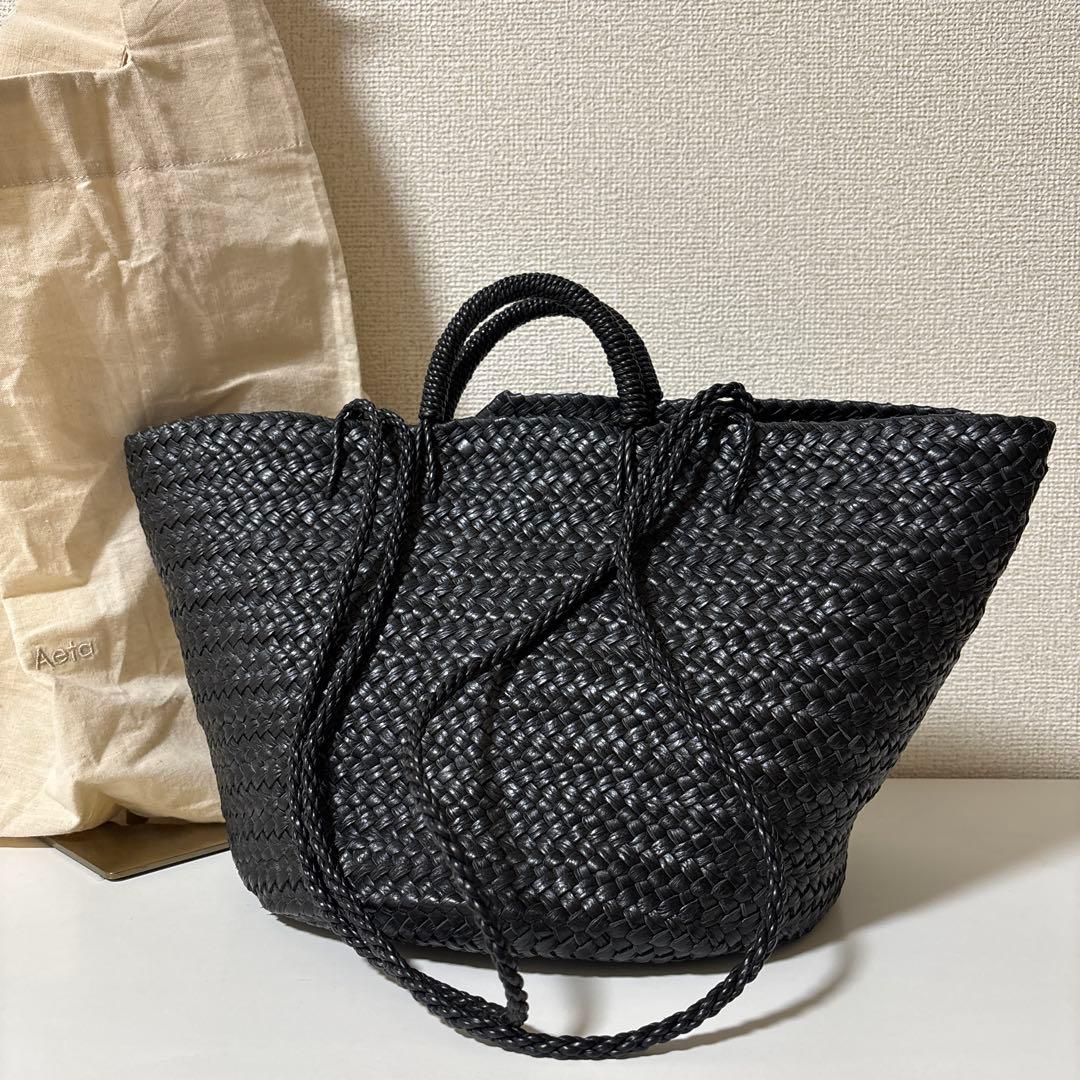 Aeta アエタ　カゴバッグ ショルダーバッグ　レザー