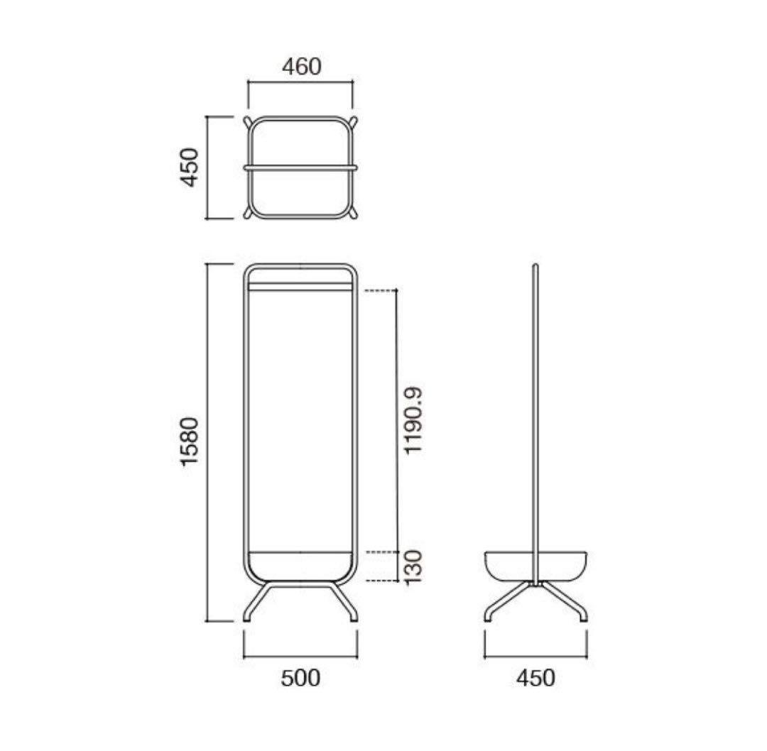 ハンガーラック・ポールハンガー IDEE WALLABY HANGER STAND