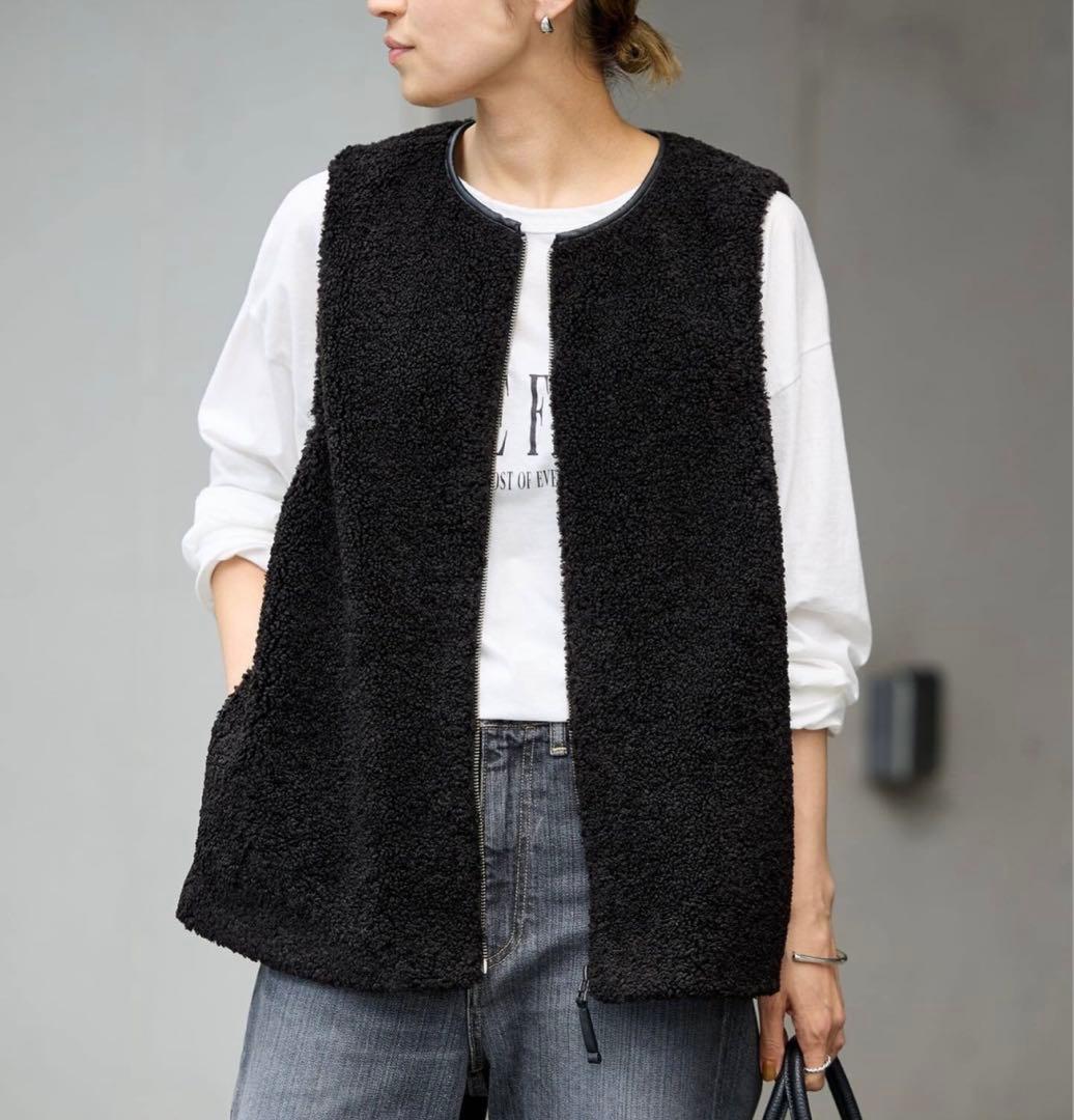 今月末迄値下げ価格★フレームワーク★2025AWボアベスト★送料無料