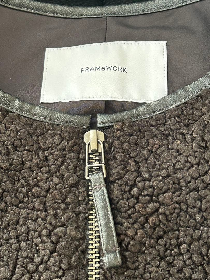 今月末迄値下げ価格★フレームワーク★2025AWボアベスト★送料無料