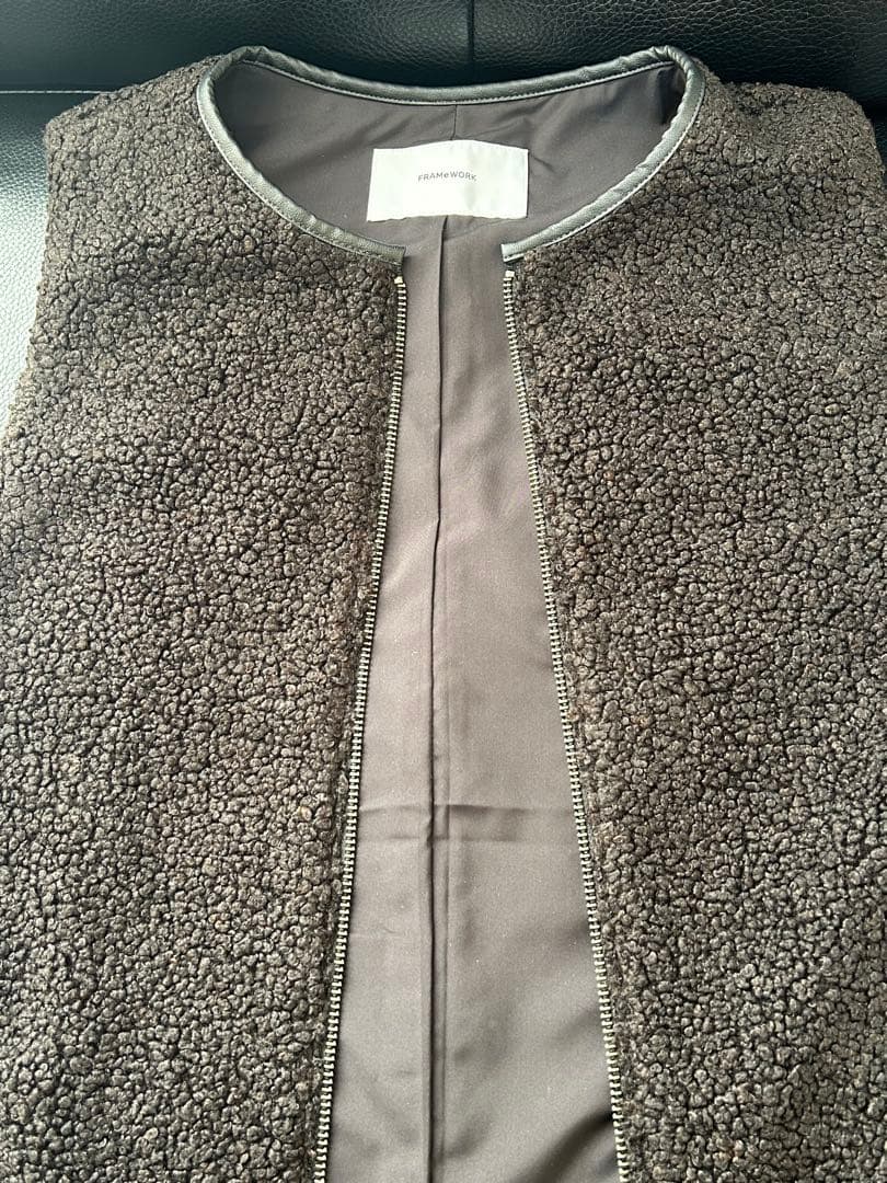 今月末迄値下げ価格★フレームワーク★2025AWボアベスト★送料無料