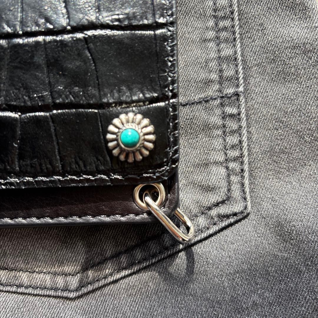 トラッカーウォレット　ショート　コンチョ　パンダ　フォロー割適用