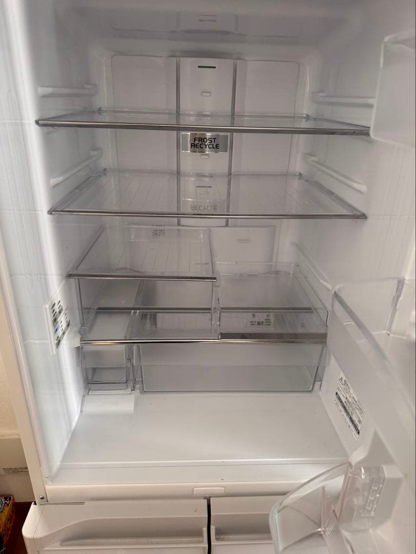 日立 HITACHI 冷蔵庫 R-S40S XW 5ドア 幅60 401L