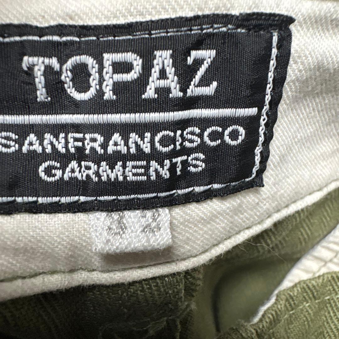 TOPAZ ヘリンボーンツイルトラウザー　ミリタリーパンツ　W32