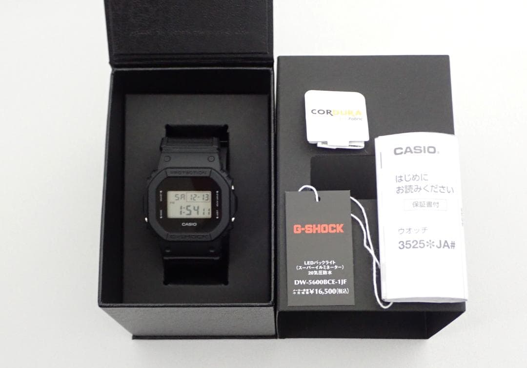 【１回だけ着用】美品 CASIO G-SHOCK DW-5600BCE-1JF