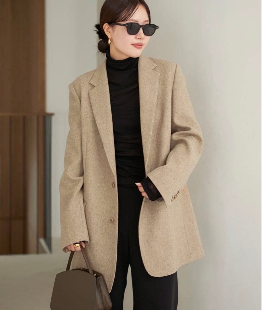 Plage Big Tailored ジャケット 38 キャメル