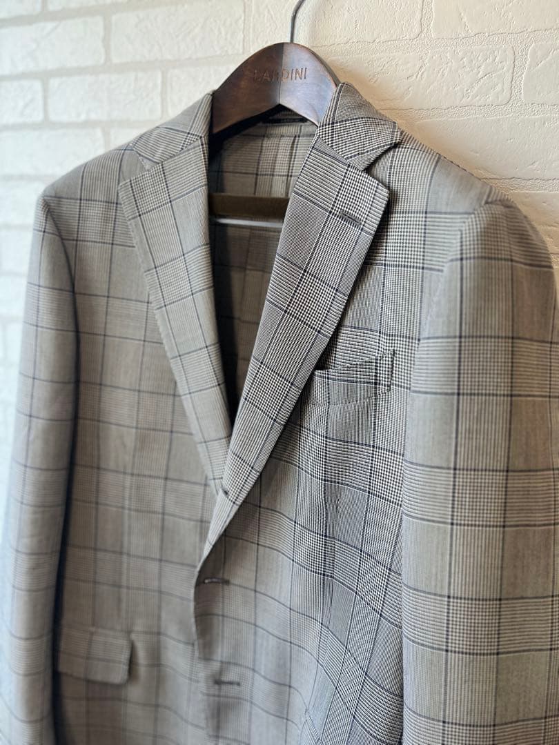 【極美品23万】 LARDINI ラルディーニ 3ピース スーツ 48