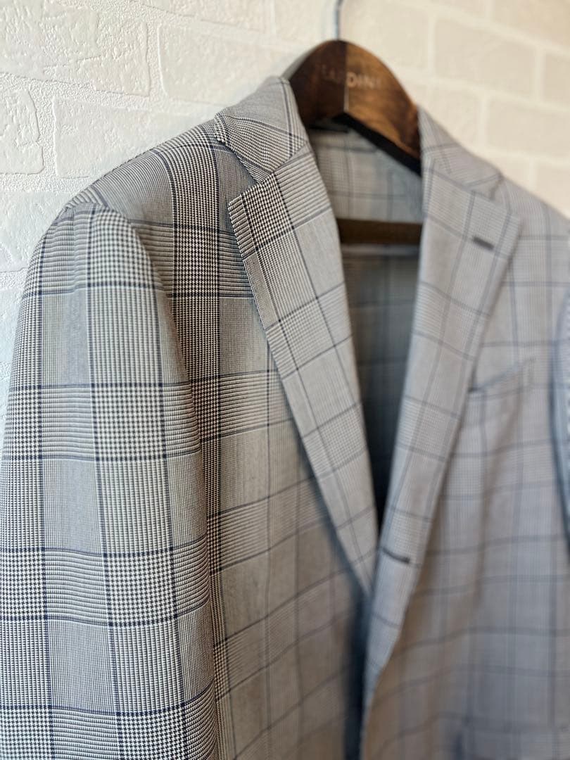 【極美品23万】 LARDINI ラルディーニ 3ピース スーツ 48