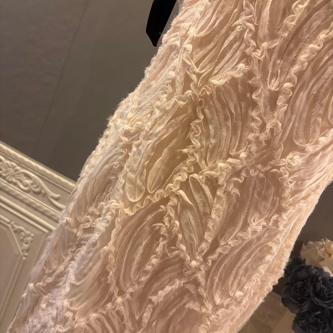 【2万円】sample sale ブラックリボン　立体刺繍デザイン　ワンピース