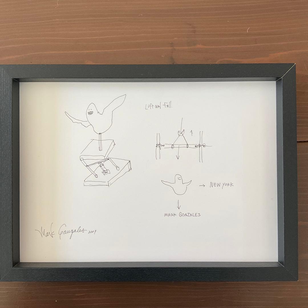 マークゴンザレス　MARK GONZALES ドローイング　アート　原画 ①