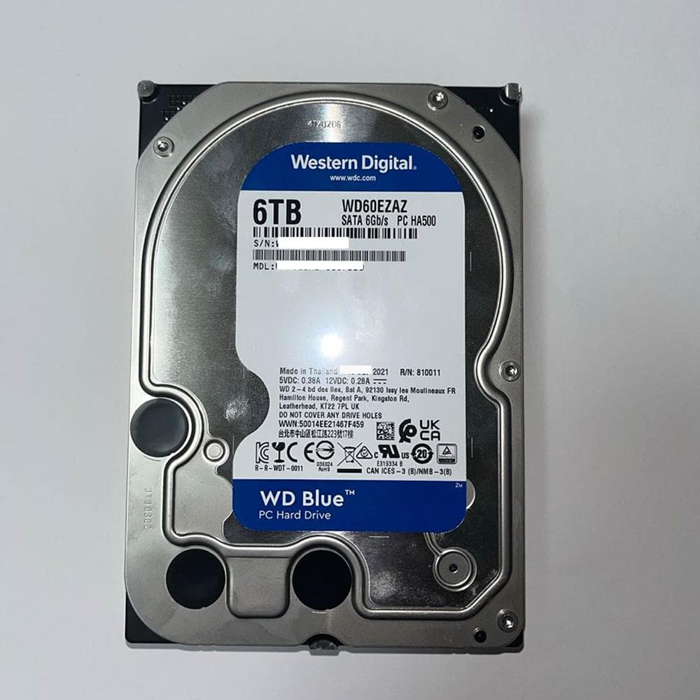 WD Blue 6TB HDD WD60EZAZ 26,215時間利用