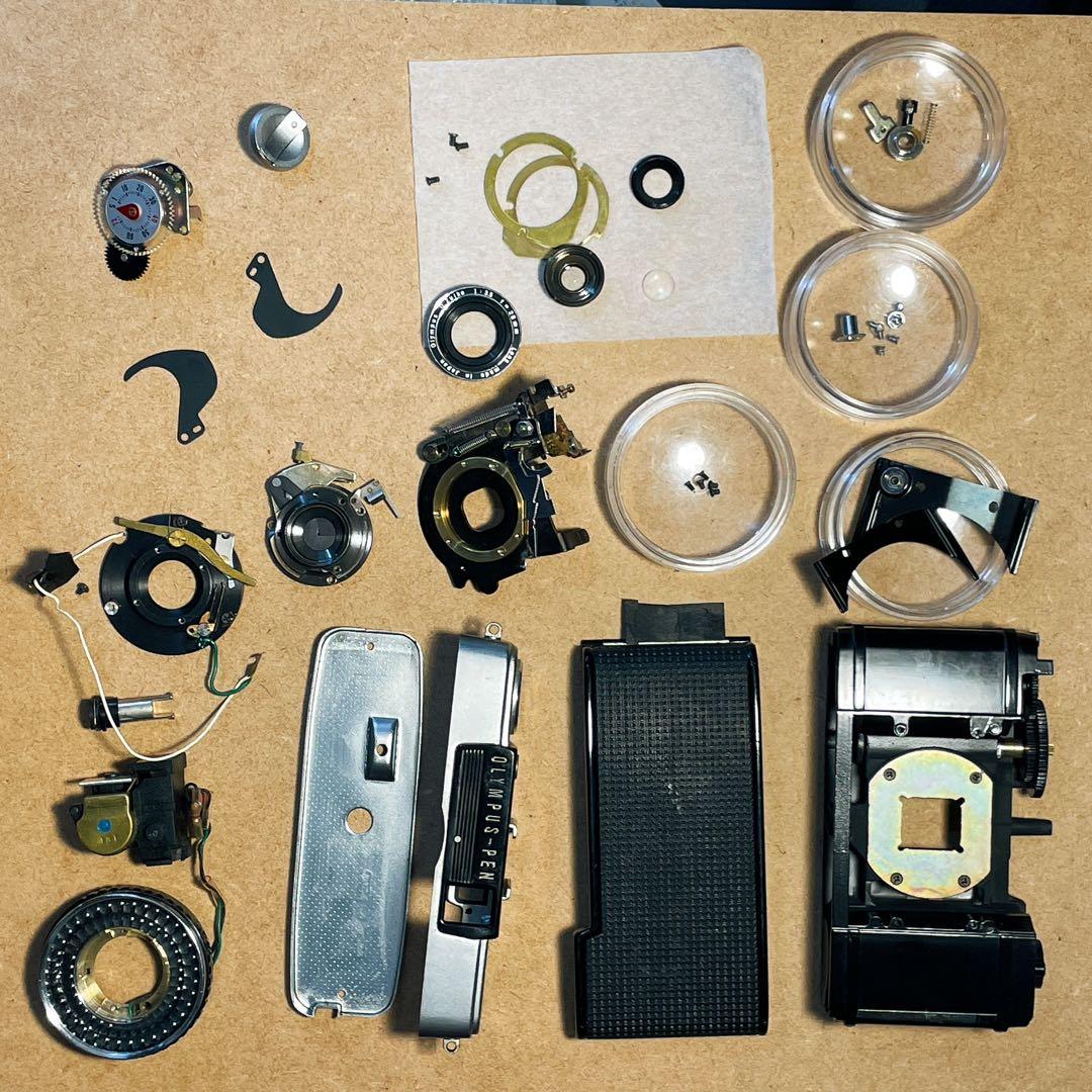 ✴️初心者向✴️グリーンレザー✴️実写・分解整備済✴️オリンパスPEN EE-3 完動品