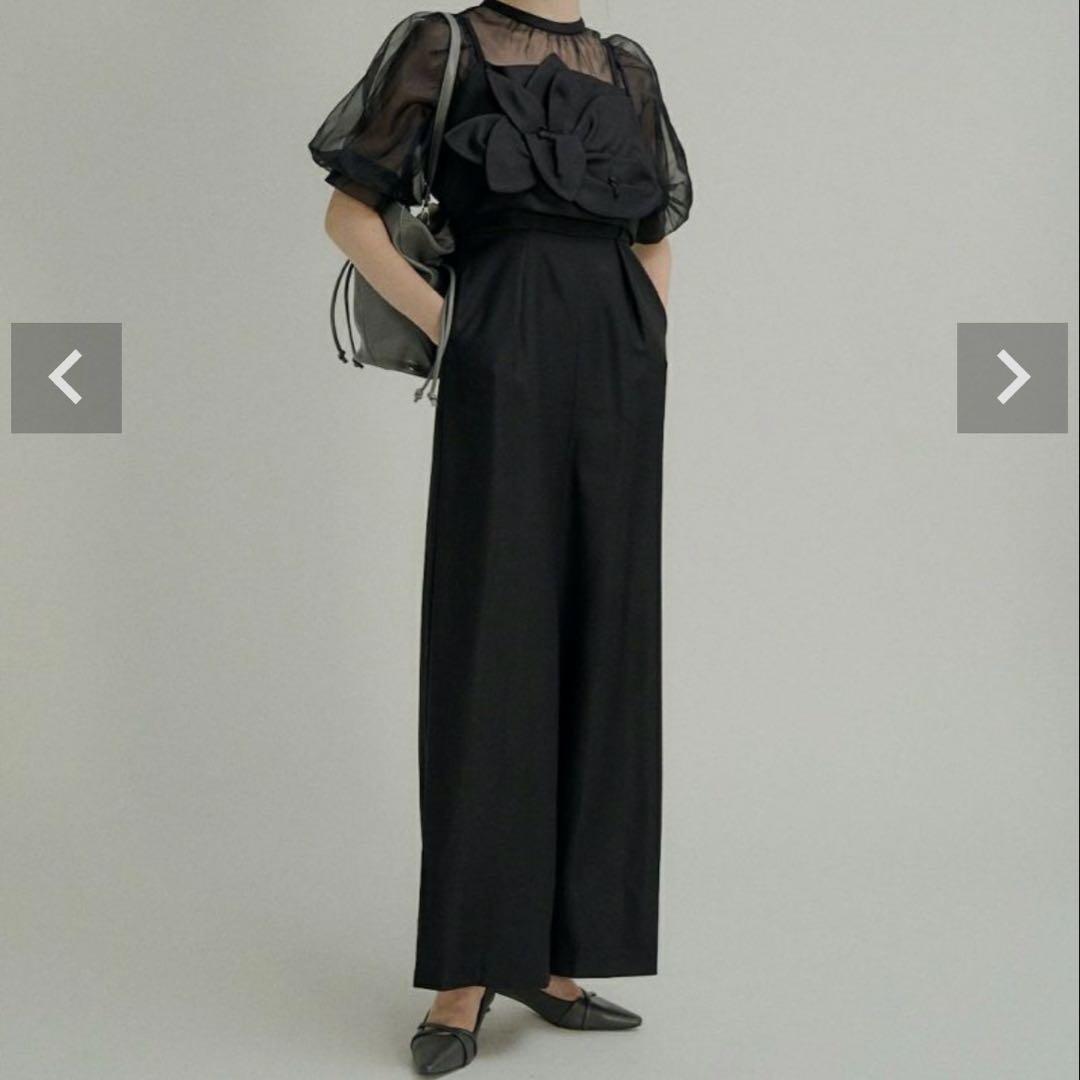 LERURE パーティードレス　フラワービスチェドレス