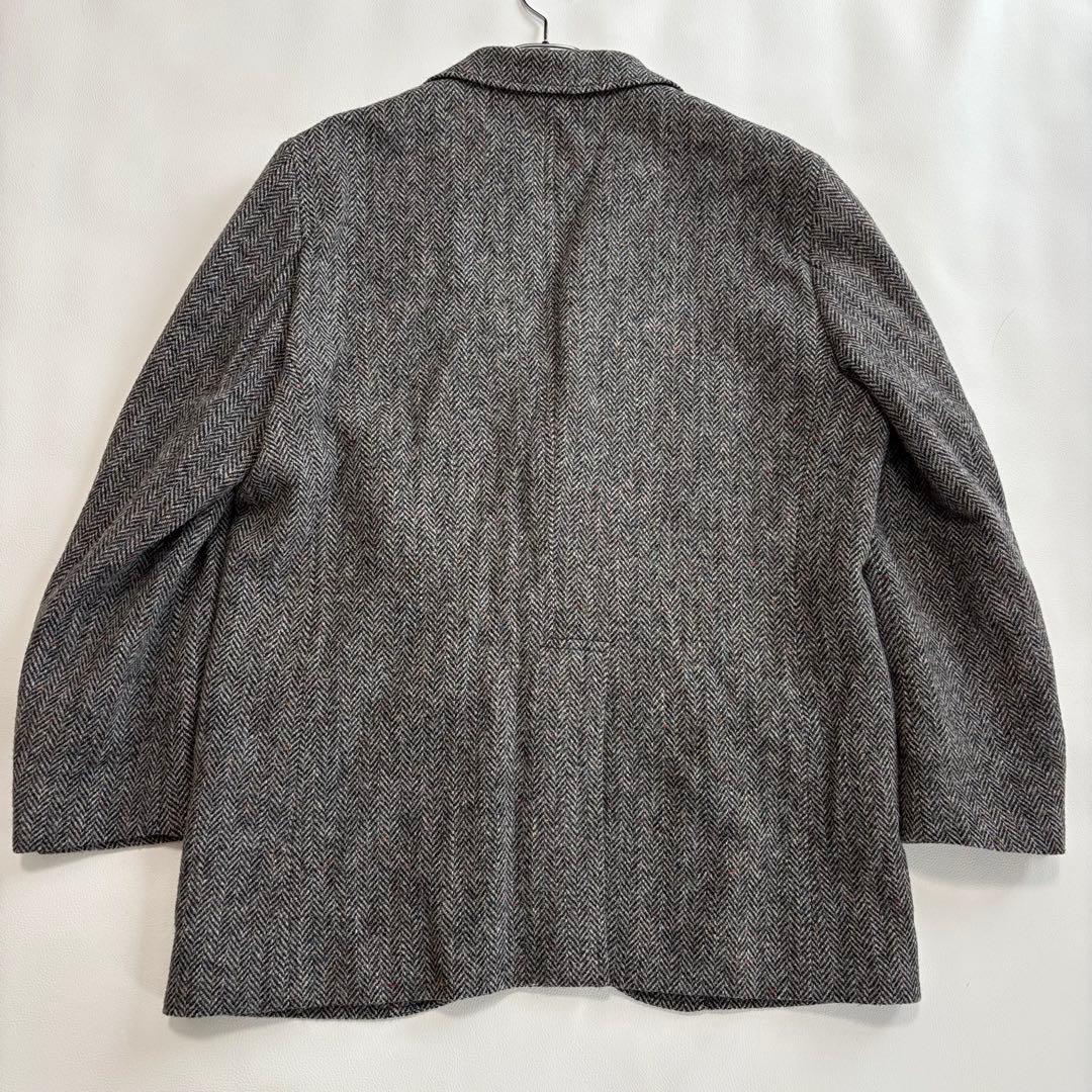 美品 ハリスツイード スタンリーブラッカー XL ミックス くるみ ジャケット