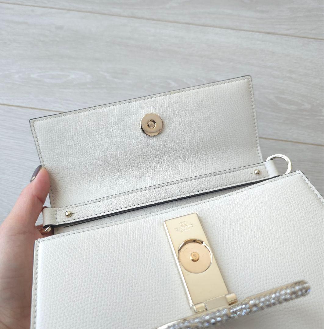 訳あり極美品【ヴァレンティノ】Vスリング　ジュエル　スモール　ハンドバッグ