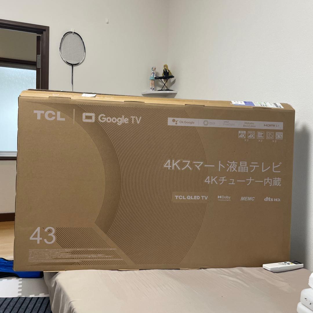 TCL　43インチ 4K 量子ドット Googleスマートテレビ
