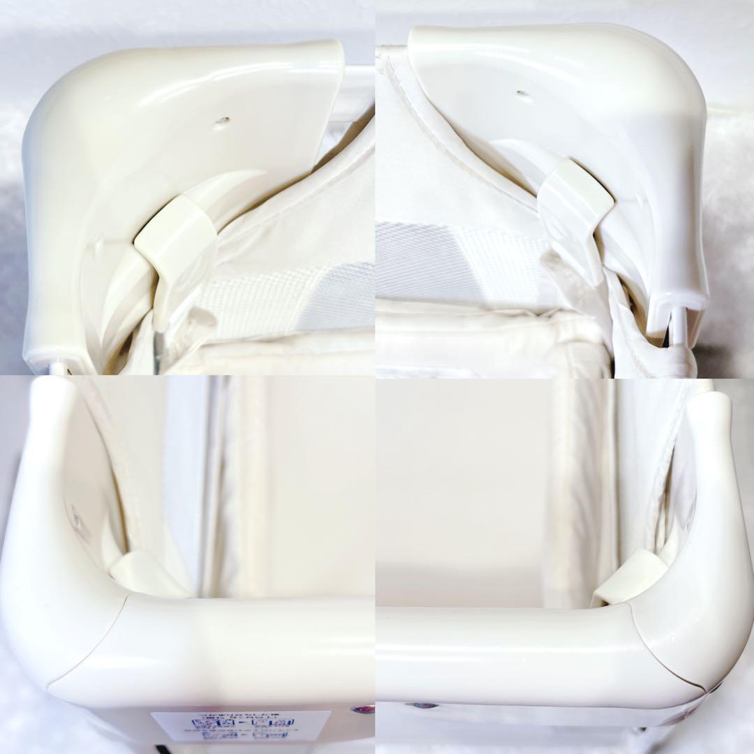 アップリカ ベビーベッド ココネルエアー ミルク ホワイト