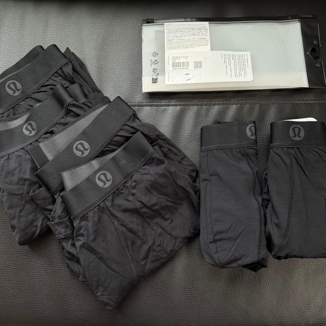 lululemon ボクサー 黒 メンズ Mサイズ 6枚セット