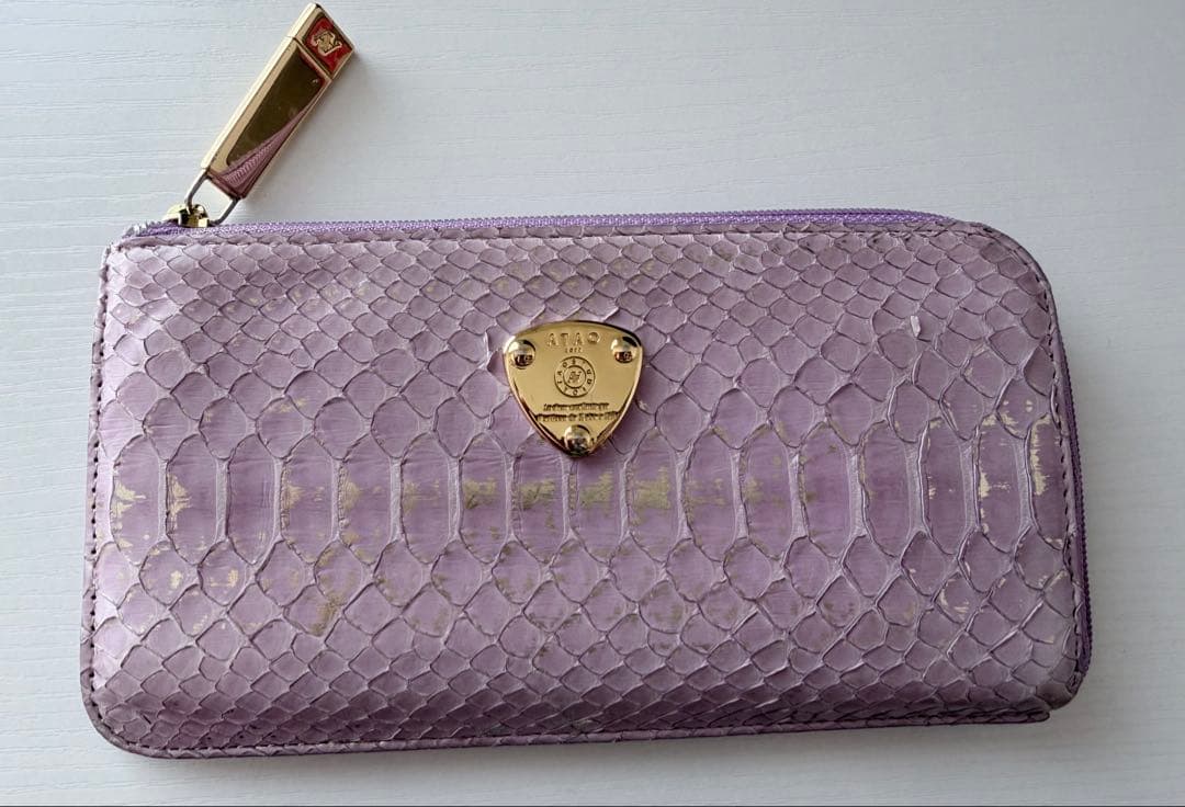 ATAO 長財布 ラベンダー　slimo(スリモ)パイソンリュクス　2022限定