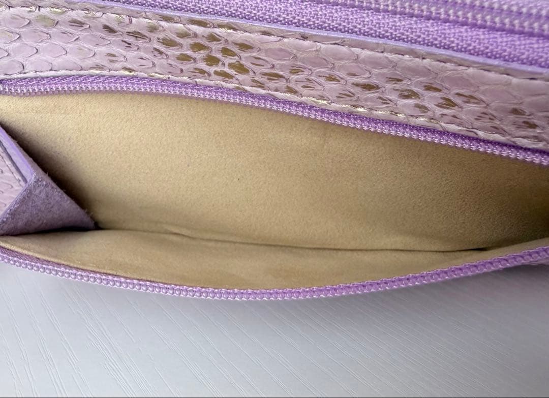 ATAO 長財布 ラベンダー　slimo(スリモ)パイソンリュクス　2022限定