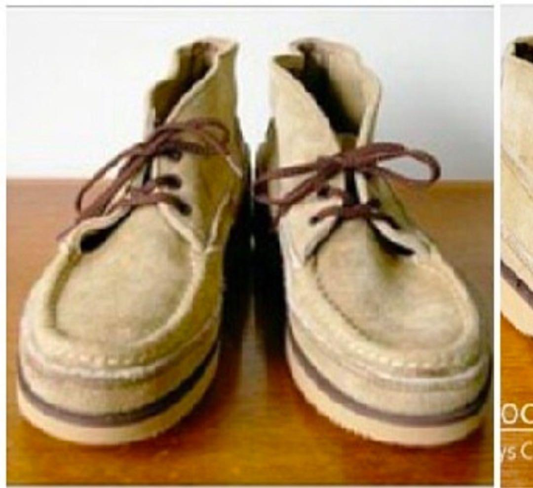 ラッセルモカシン　Vibramソール ベージュ モカシン・デッキシューズ