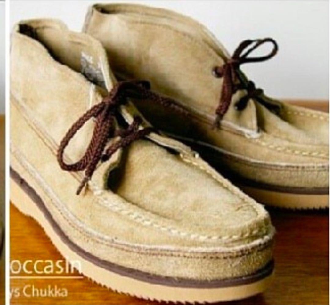 ラッセルモカシン　Vibramソール ベージュ モカシン・デッキシューズ