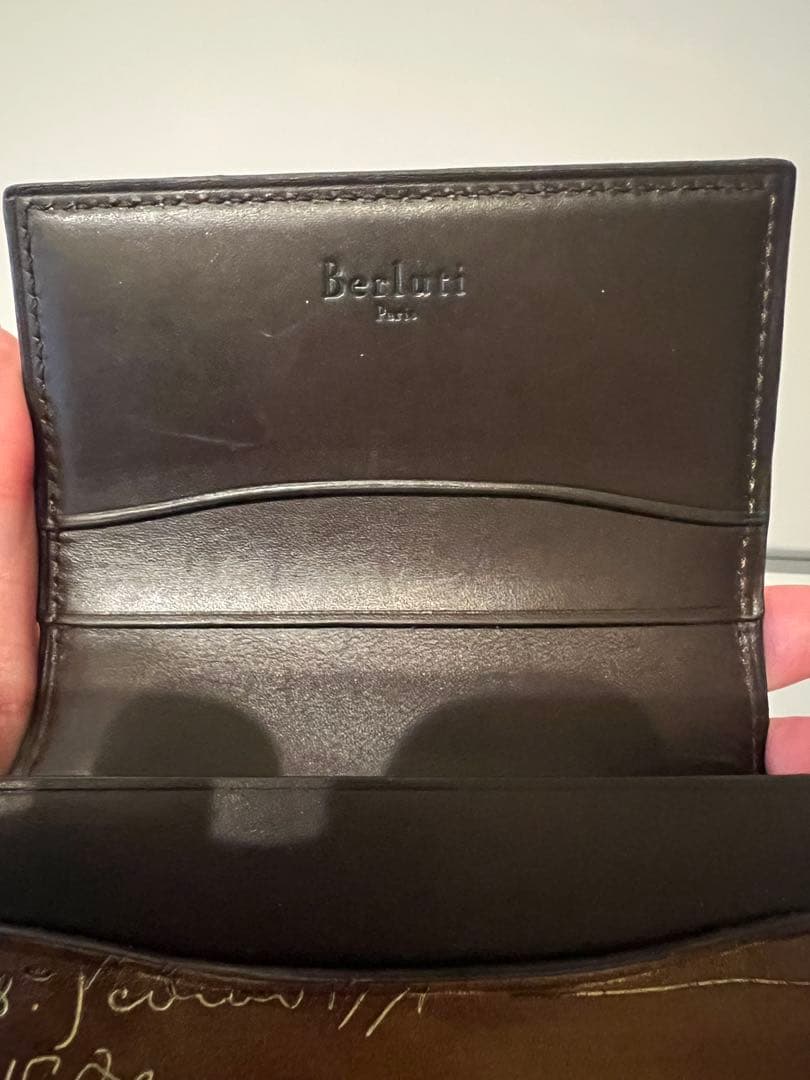 ベルルッティ 名刺入れ ゴールデンパティーヌ 美品