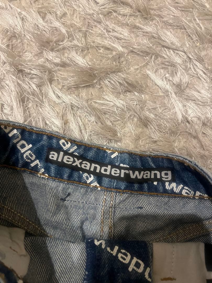 alexanderwang ロゴデニムショートパンツ