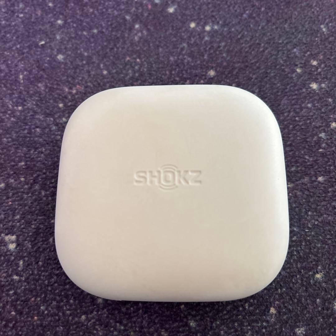 SHOKZ 骨伝導イヤホン ホワイト 充電ケース付き