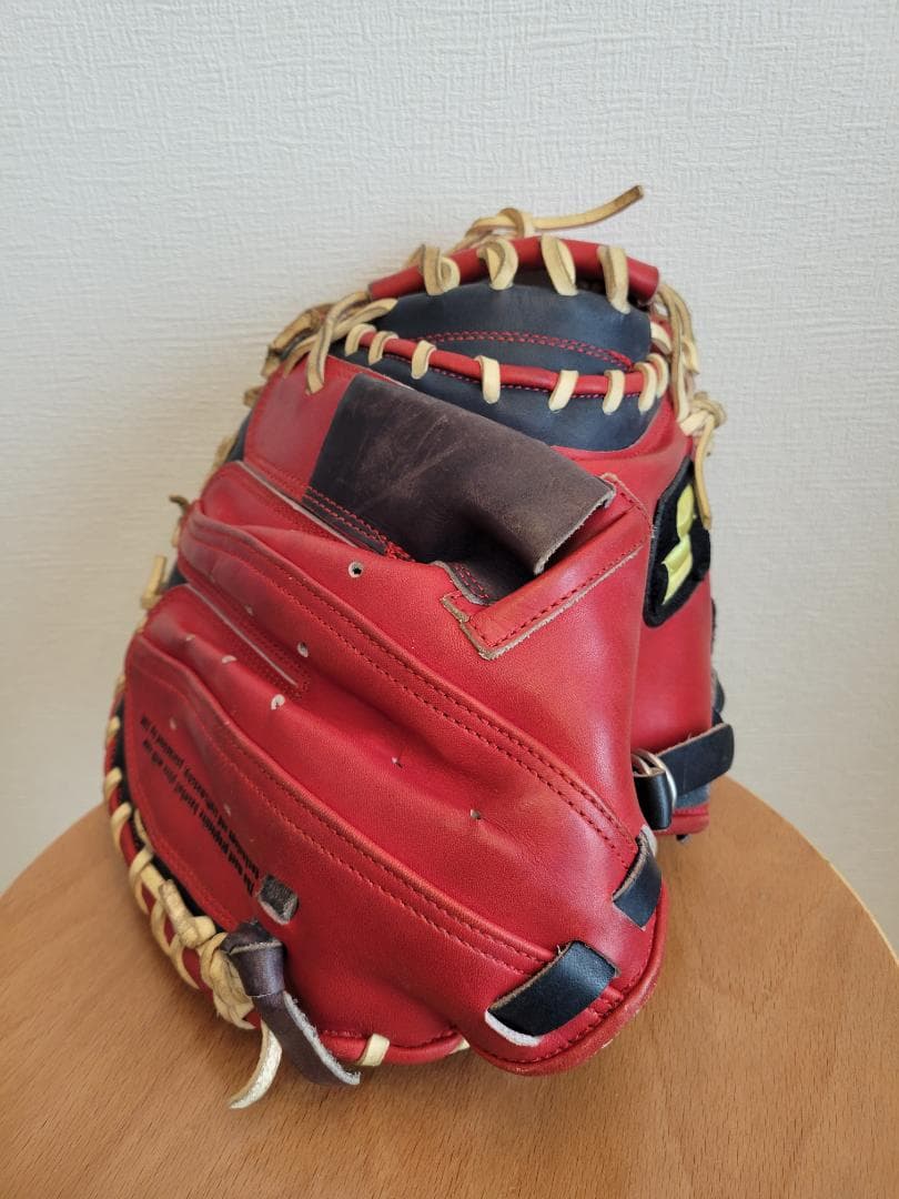 SSK キャッチャーミット 軟式用 レッド/ブラック