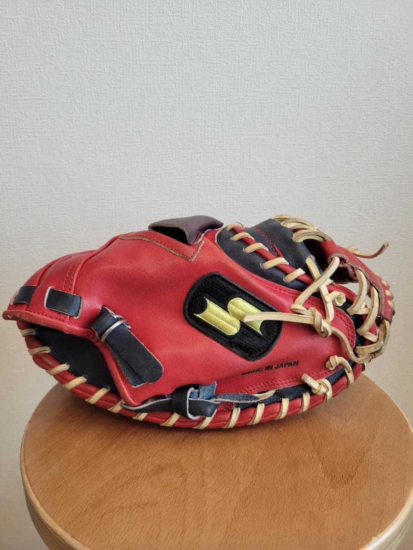 SSK キャッチャーミット 軟式用 レッド/ブラック