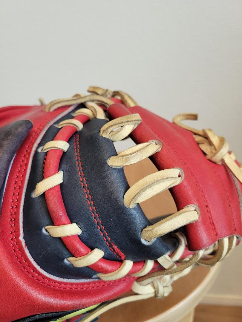 SSK キャッチャーミット 軟式用 レッド/ブラック