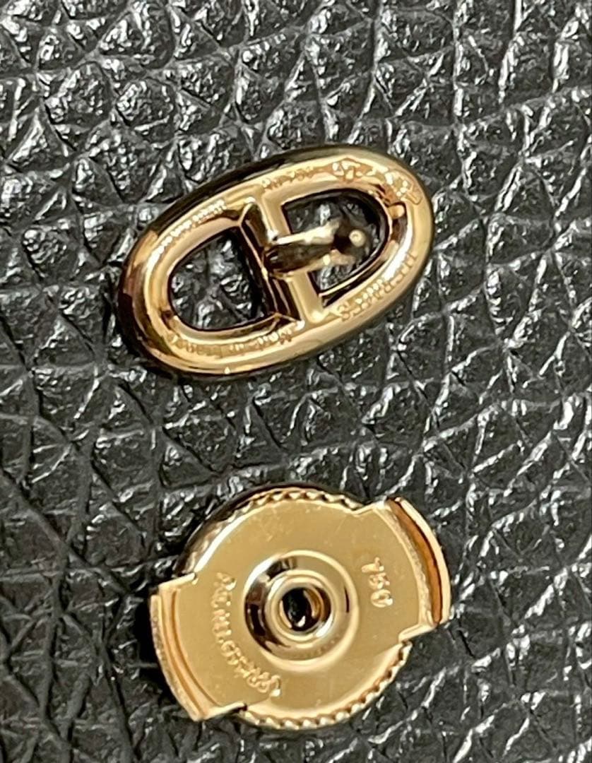 HERMES エルメスシェーヌダンクルピアス18金PG 片耳k18pg18kpg