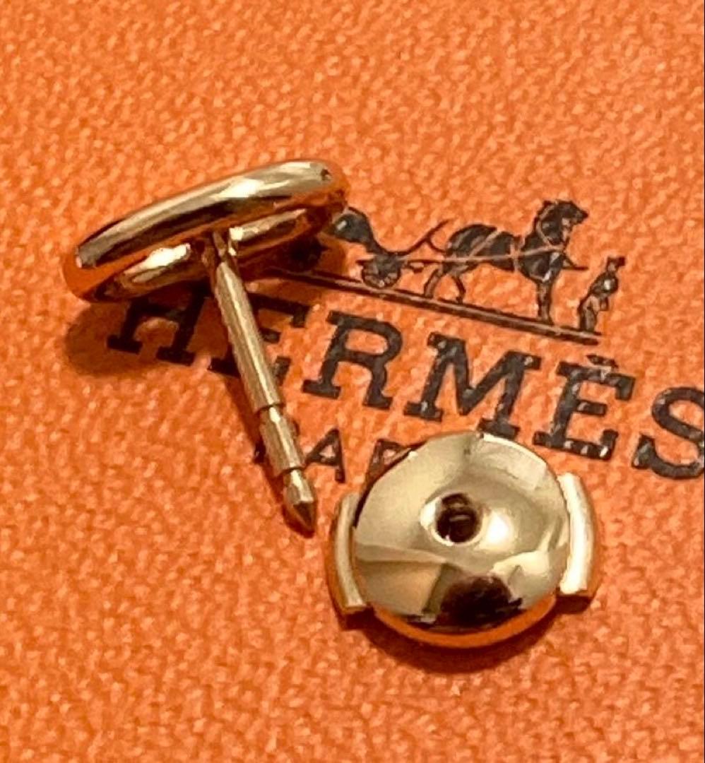 HERMES エルメスシェーヌダンクルピアス18金PG 片耳k18pg18kpg