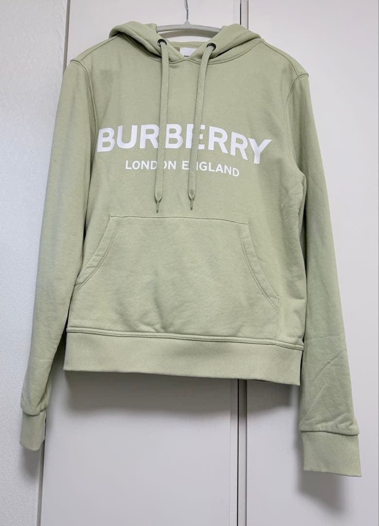 BURBERRY フード付きパーカー ライトグリーン