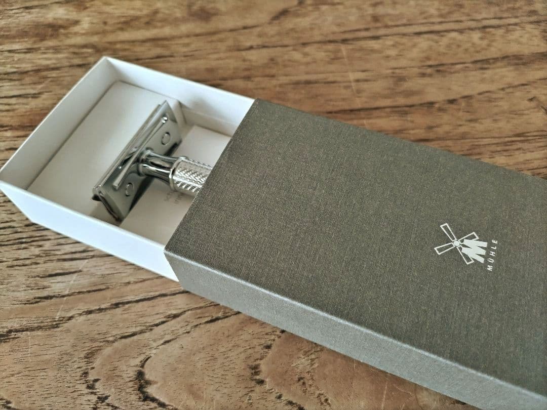 ミューレ 両刃 カミソリ・クラシックレイザー クローズドコム メタル R89