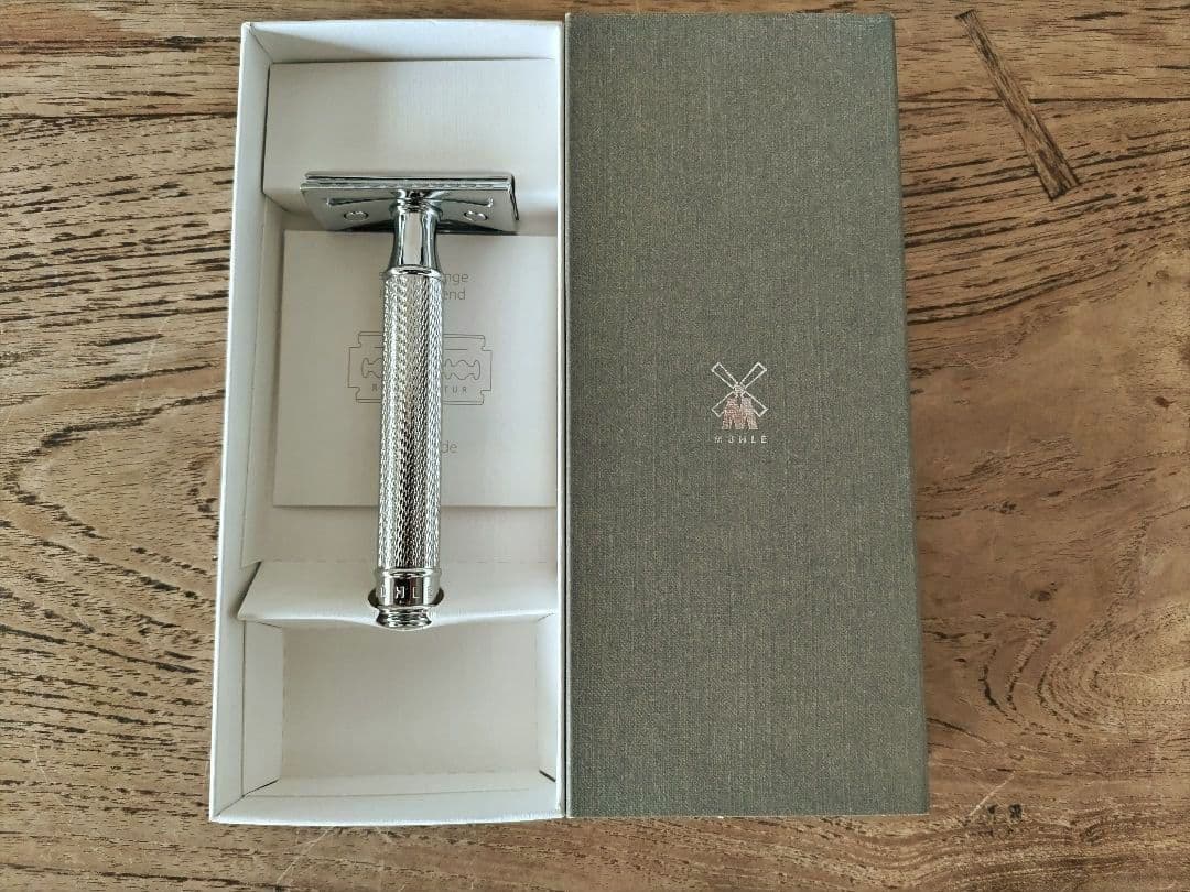 ミューレ 両刃 カミソリ・クラシックレイザー クローズドコム メタル R89