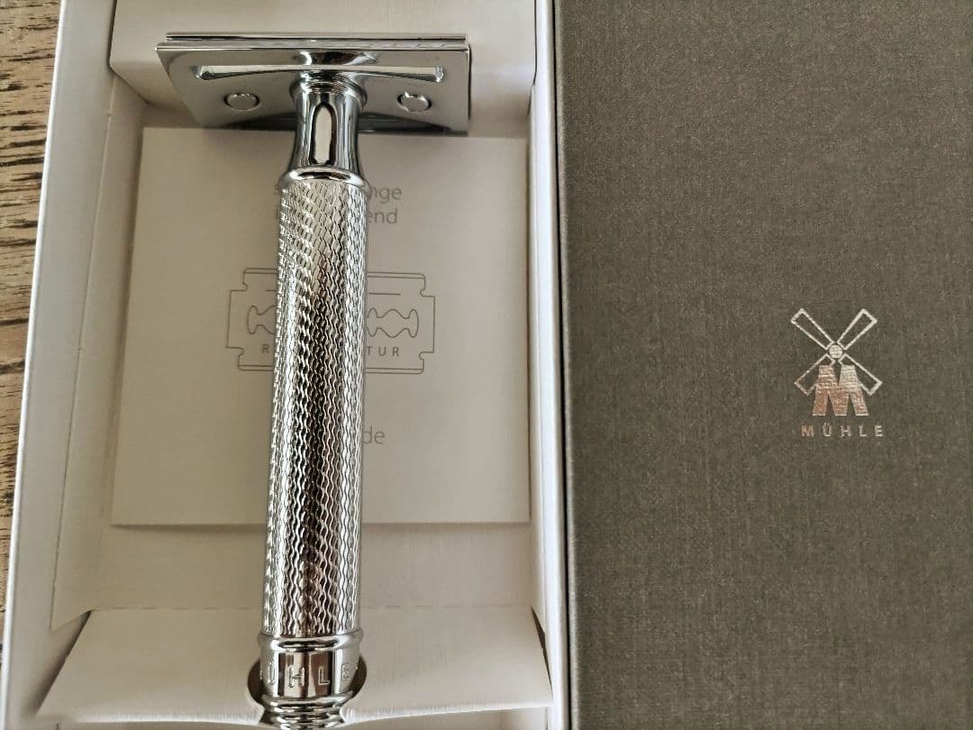 ミューレ 両刃 カミソリ・クラシックレイザー クローズドコム メタル R89